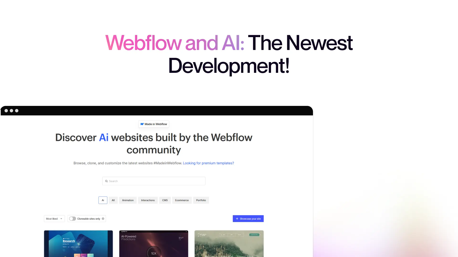 Webflow and AI: The Newest Development! Webflow and AI: The Newest Development!